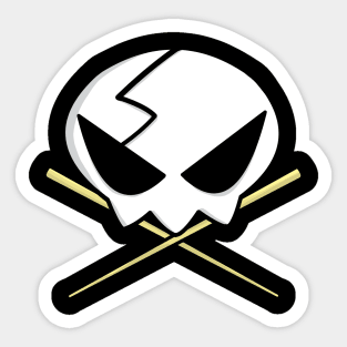 Yoko Skull and Cross Sticker